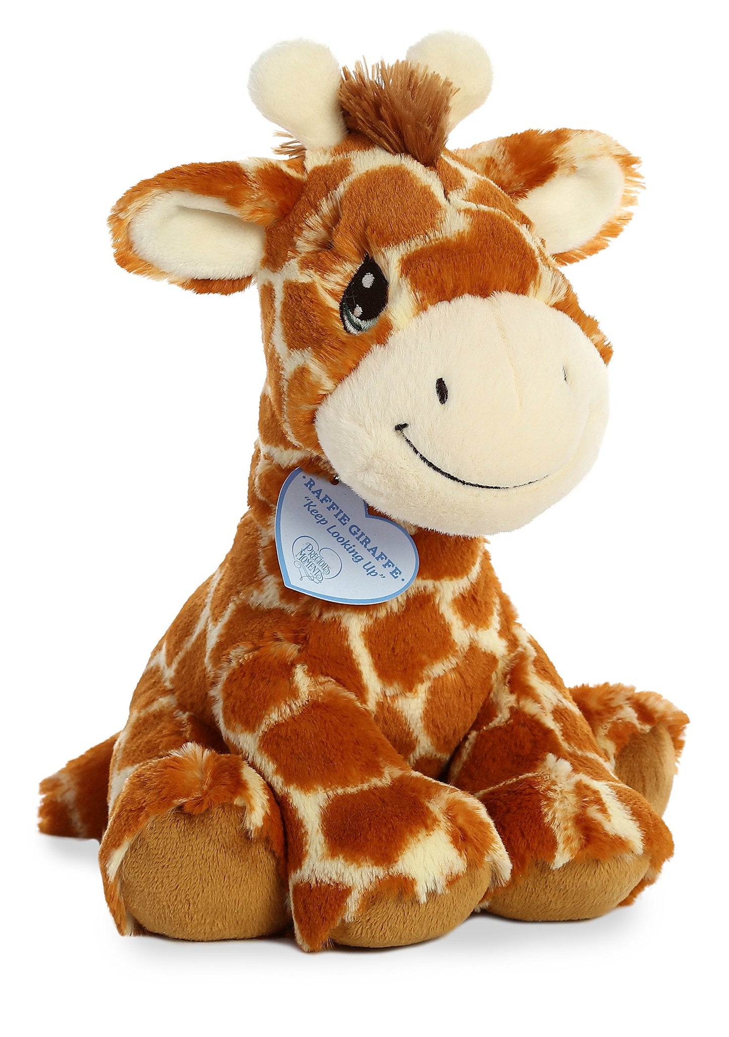 Aurora Adorable Precious Moments Raffie Giraffe Plush — 10-Inch Brown Stuffed Animal for Comfort and Sentimental Gifts