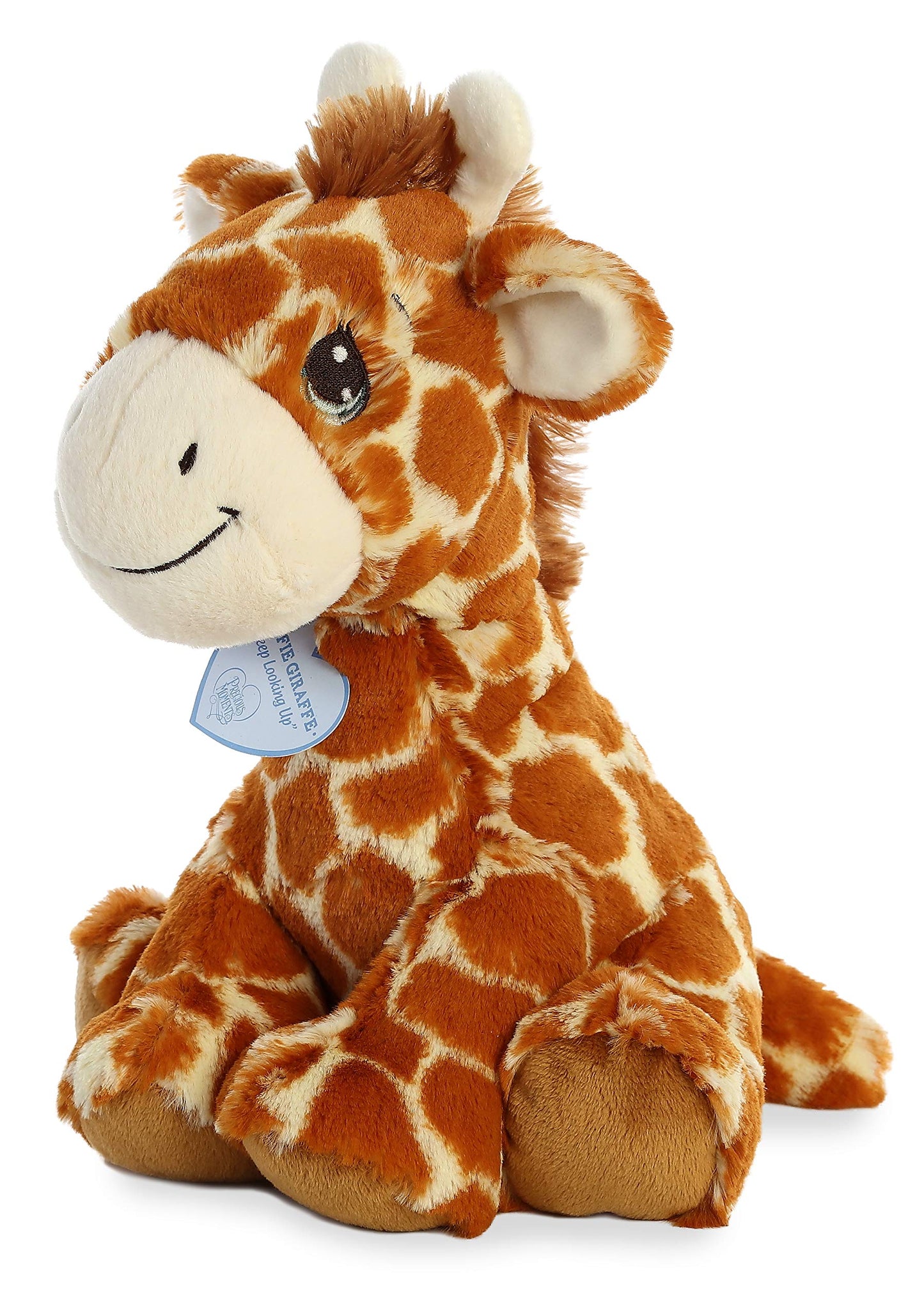 Aurora Adorable Precious Moments Raffie Giraffe Plush — 10-Inch Brown Stuffed Animal for Comfort and Sentimental Gifts
