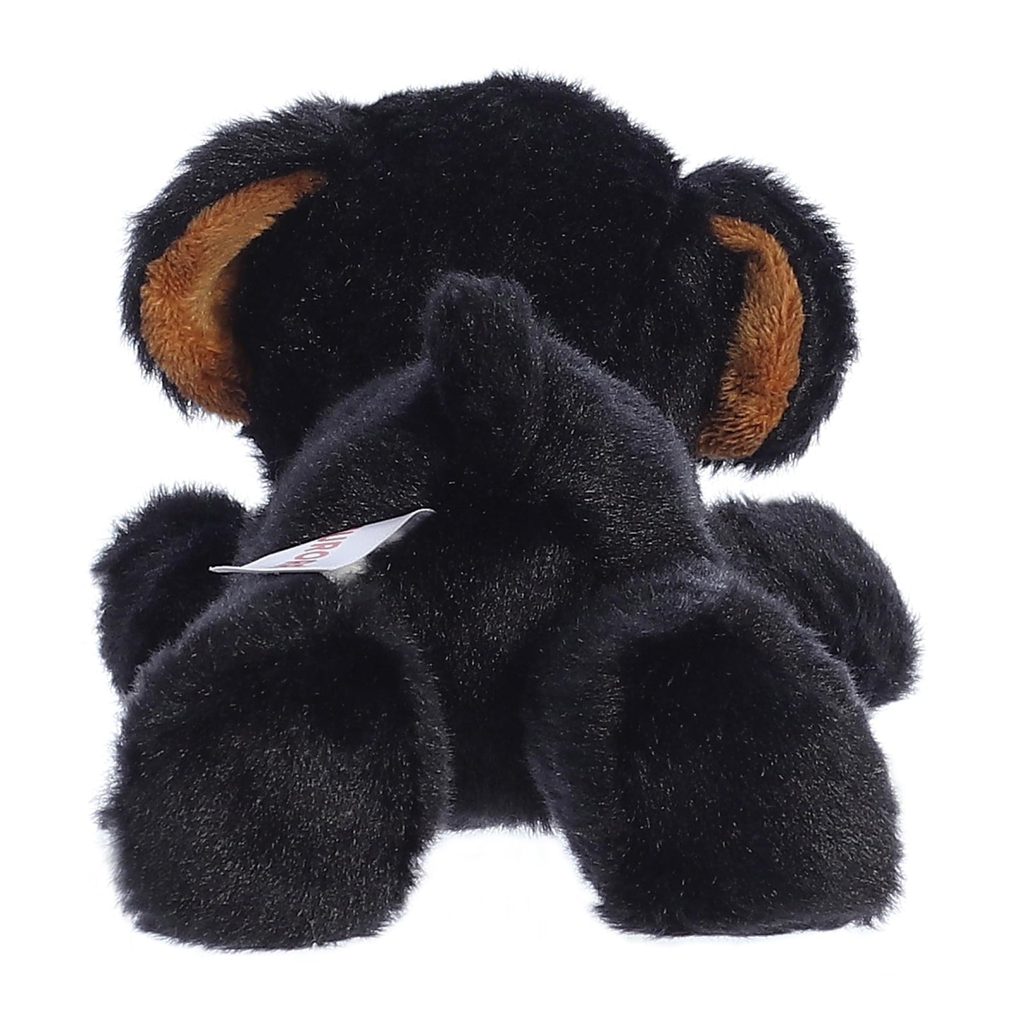 Aurora Raina Mini Flopsie Rottweiler Plush — 8.5-Inch Black Stuffed Animal