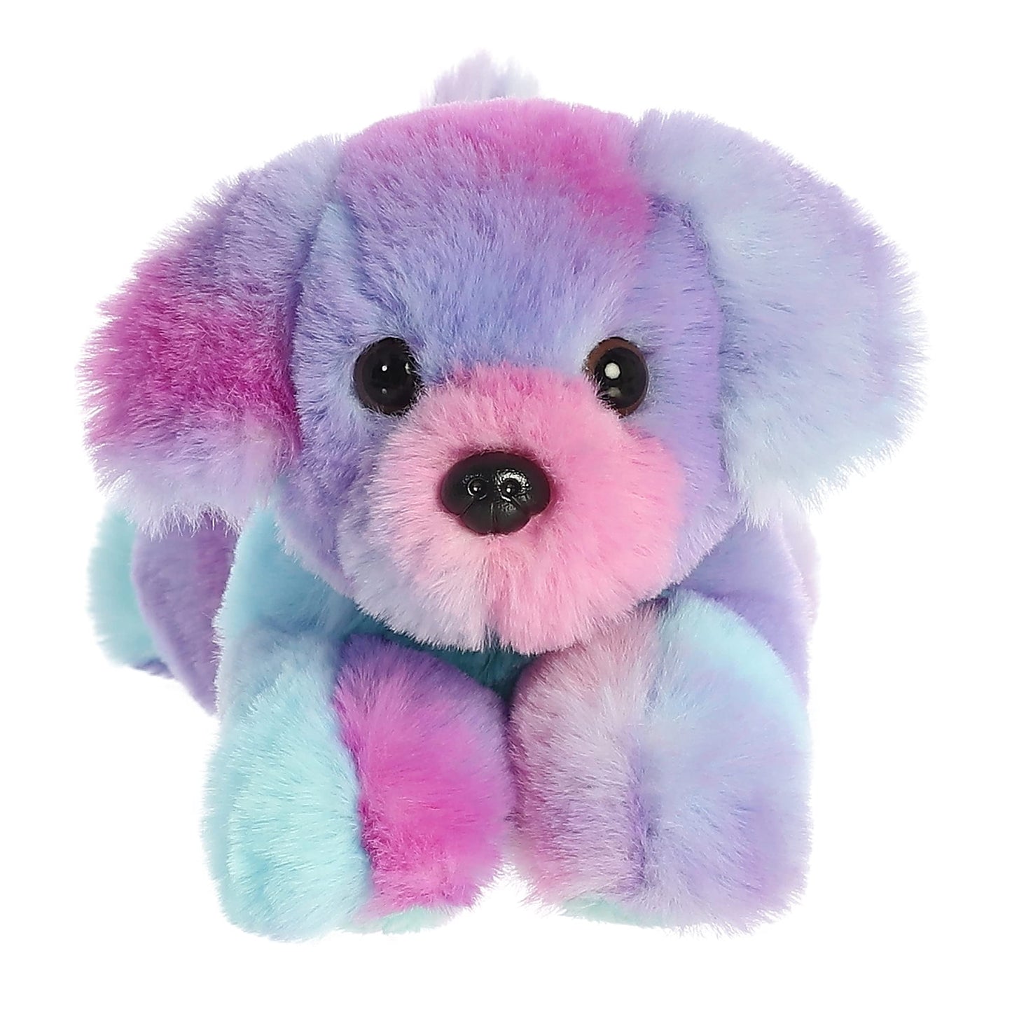 Aurora® Adorable Mini Flopsie Rainbow Puppy Plush - 8 Inch Cuddly Companion for All Ages