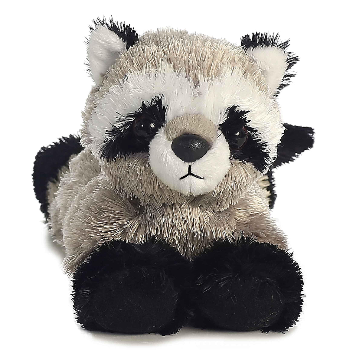 Aurora Rascal Mini Flopsie Plush — Gray 8-Inch Raccoon, Cozy Cuddle Toy