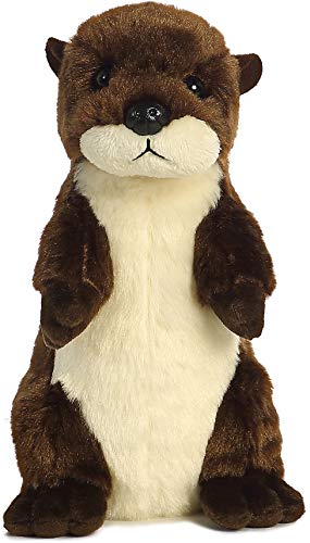 Aurora River Otter Mini Flopsie Plush – 7-Inch Brown Toy