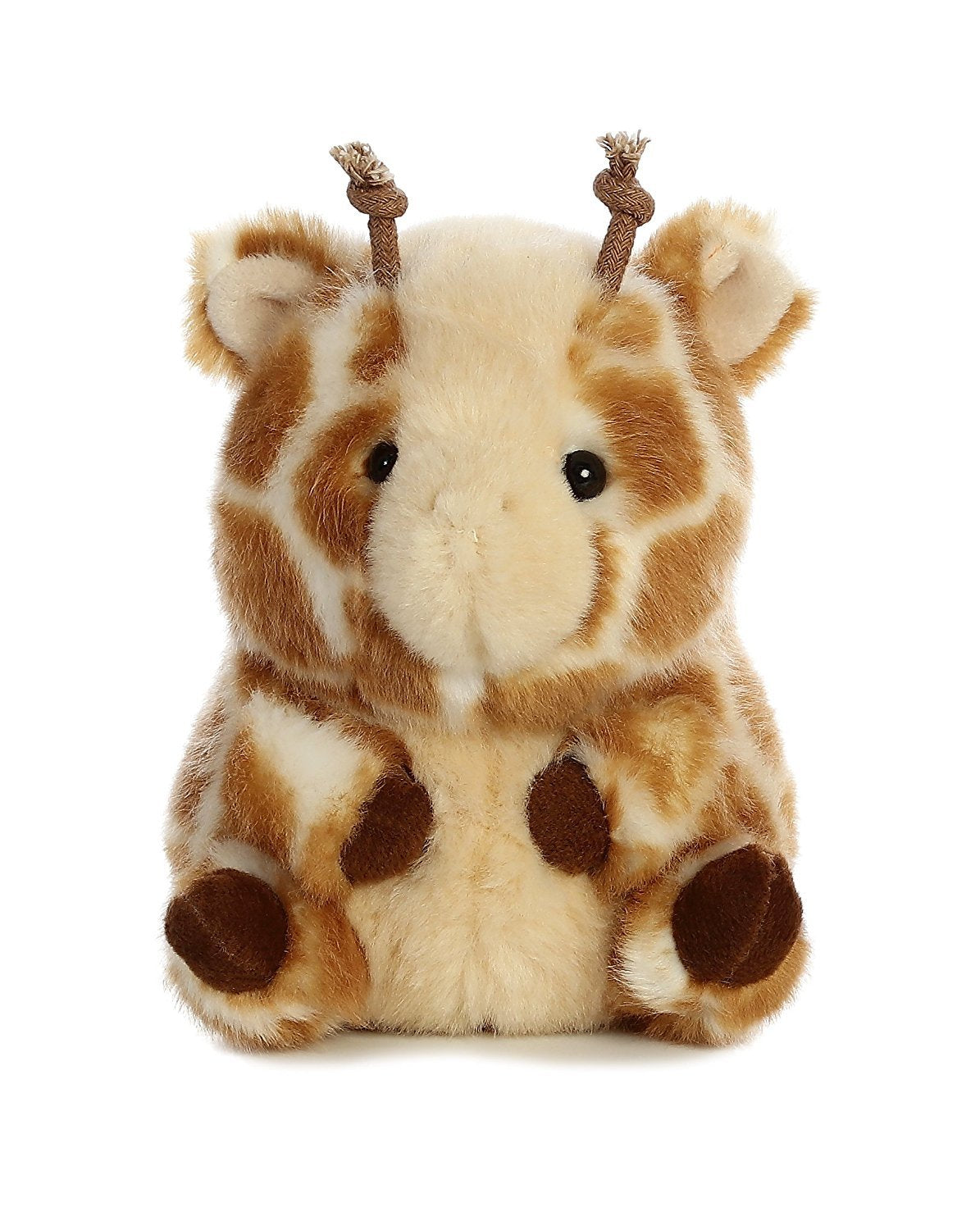 Aurora Giminy Giraffe Plush – 5-Inch Compact Rolly Pet for On-The-Go Fun