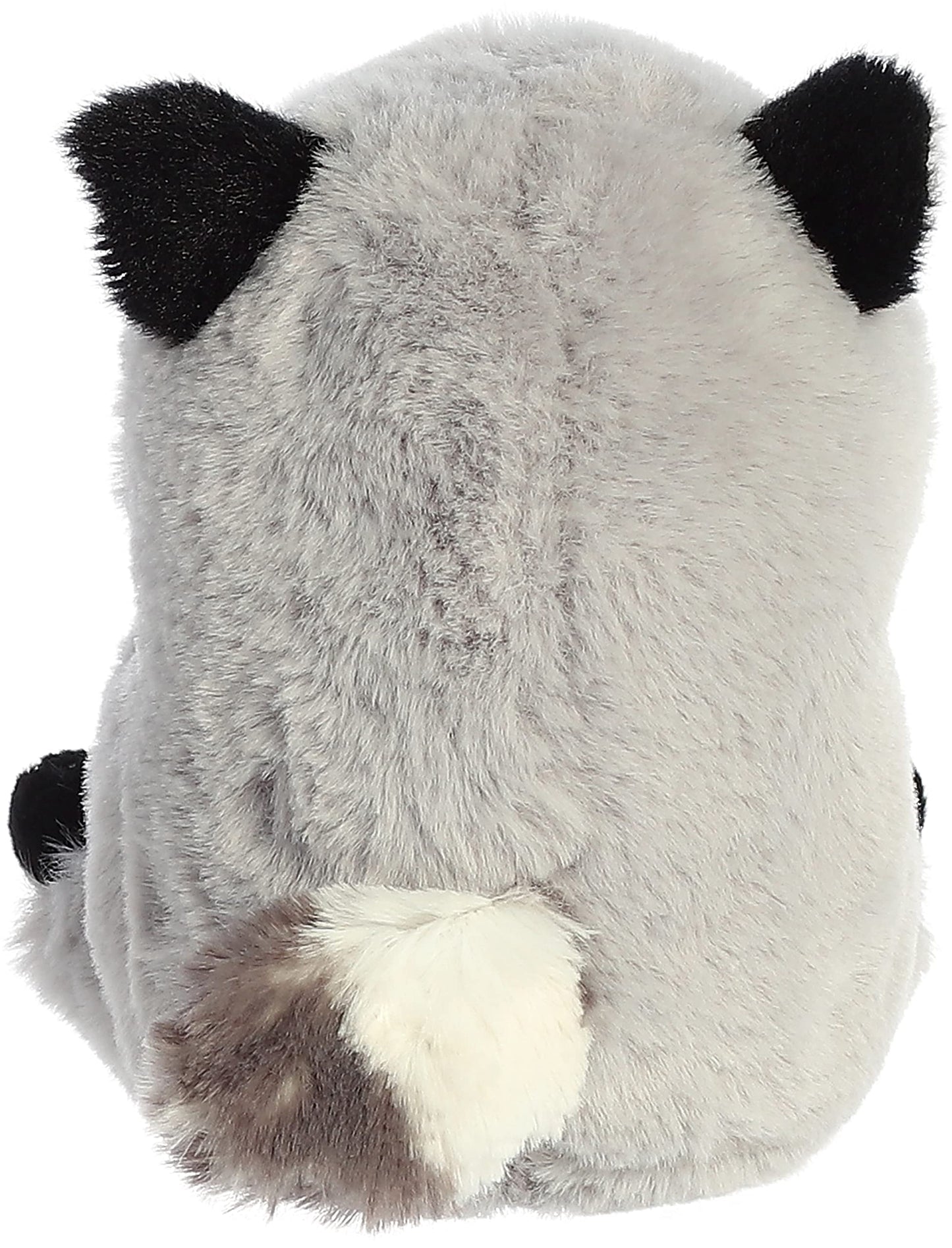 Aurora Round Rolly Pet Ripley Raccoon Stuffed Animal - 5in Gray