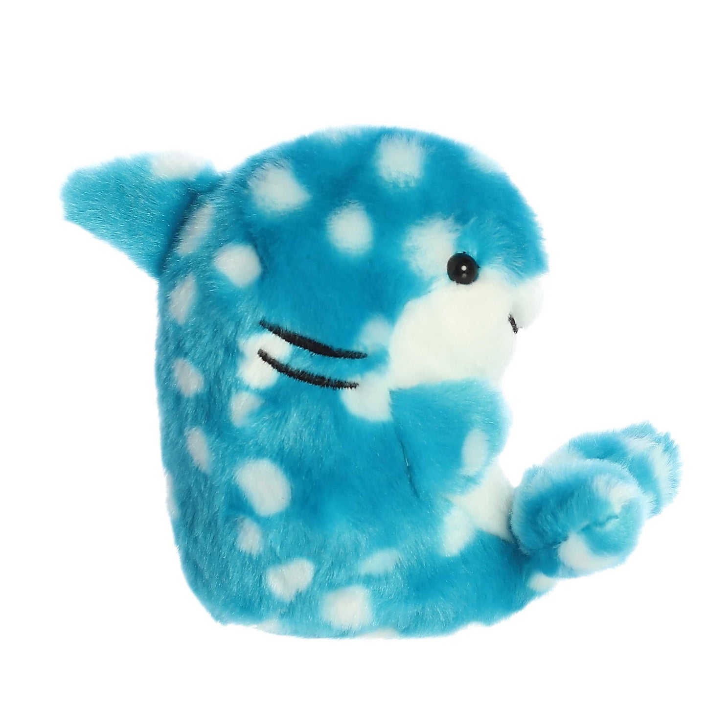 Aurora Round Rolly Pet Willa Whale Shark Stuffed Animal - 5-Inch Blue Companion
