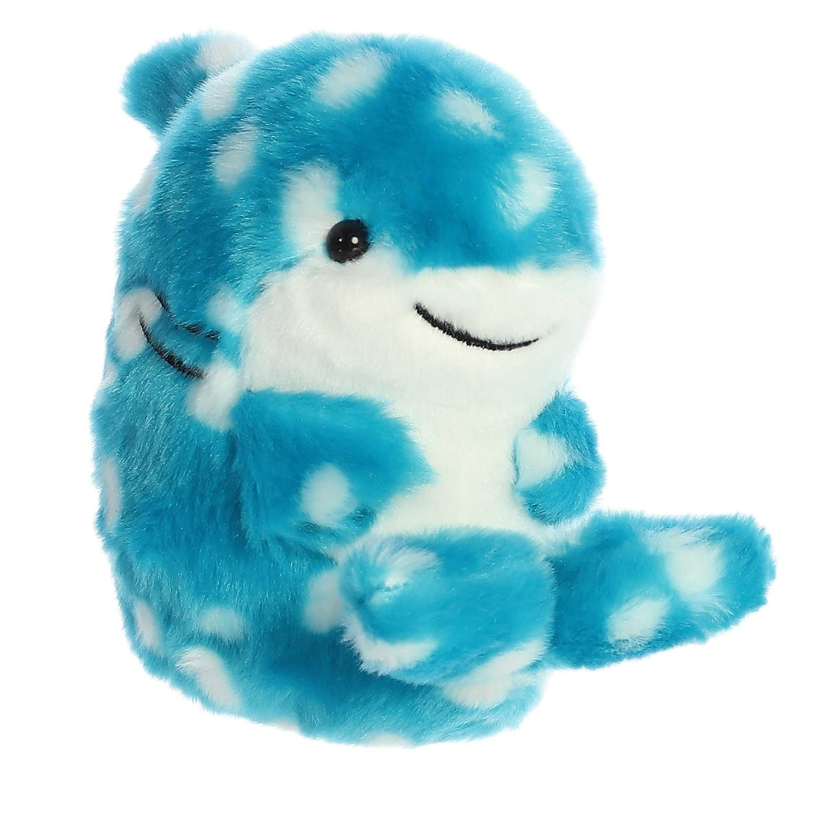Aurora Round Rolly Pet Willa Whale Shark Stuffed Animal - 5-Inch Blue Companion