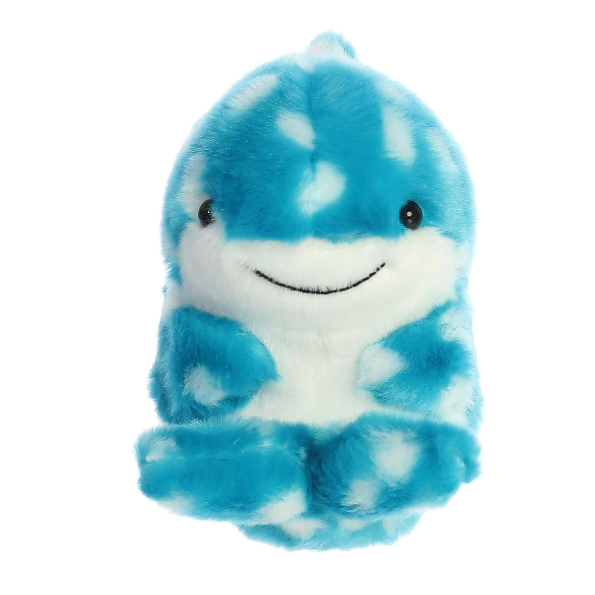 Aurora Round Rolly Pet Willa Whale Shark Stuffed Animal - 5-Inch Blue Companion