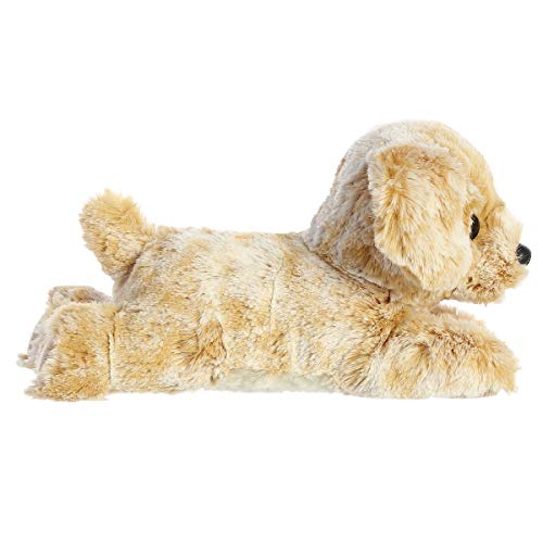 Aurora Rusty Retriever Mini Flopsie Plush – 8-Inch Brown Plush Toy for Kids and Families
