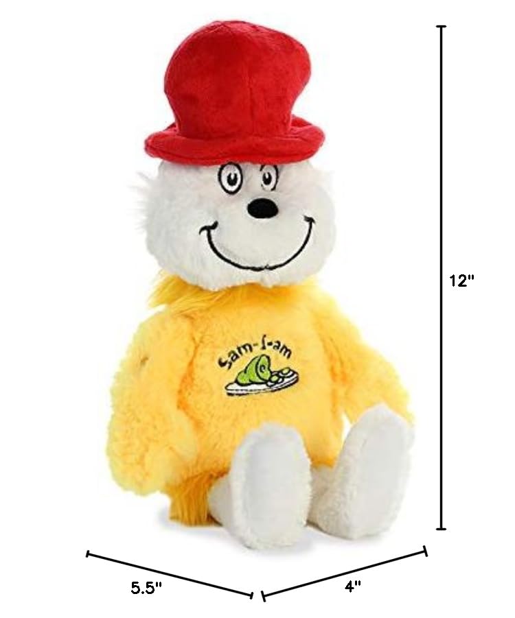 Aurora Whimsical Dr. Seuss Sam I Am Plush – Officially Licensed 12-Inch Multicolor Stuffed Animal