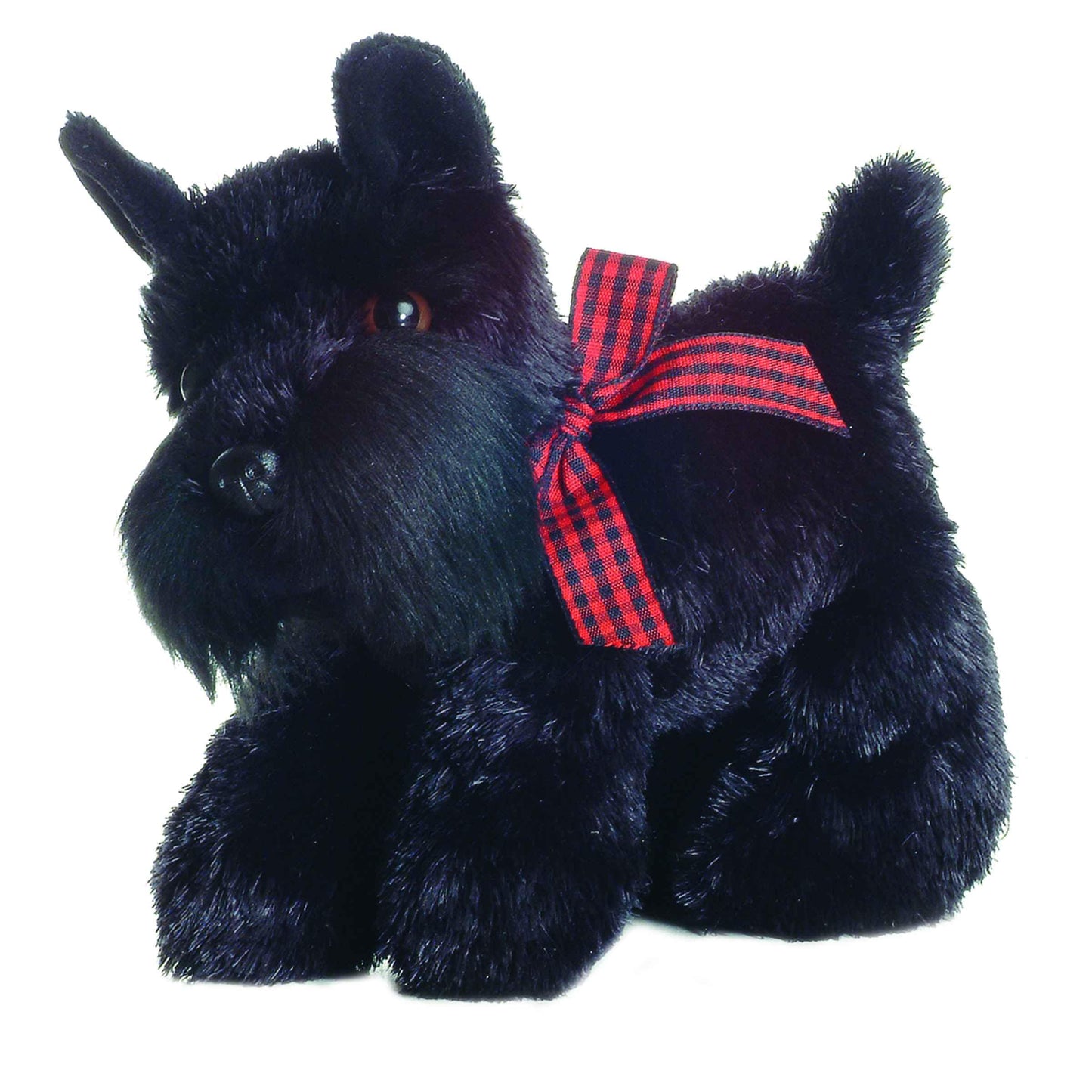 Aurora Scotty 8-Inch Mini Flopsie Stuffed Animal – Black Scottish Terrier Plush