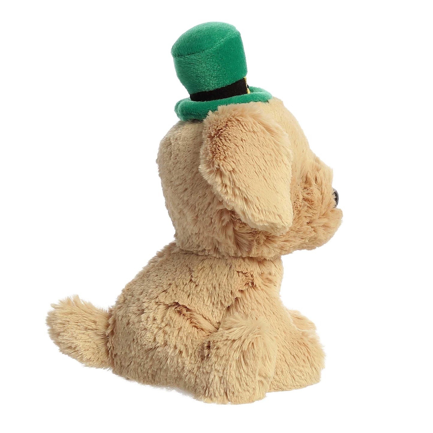 Aurora St. Patrick's Day Golden Lab Stuffed Animal — 6-Inch Brown Plush Decor