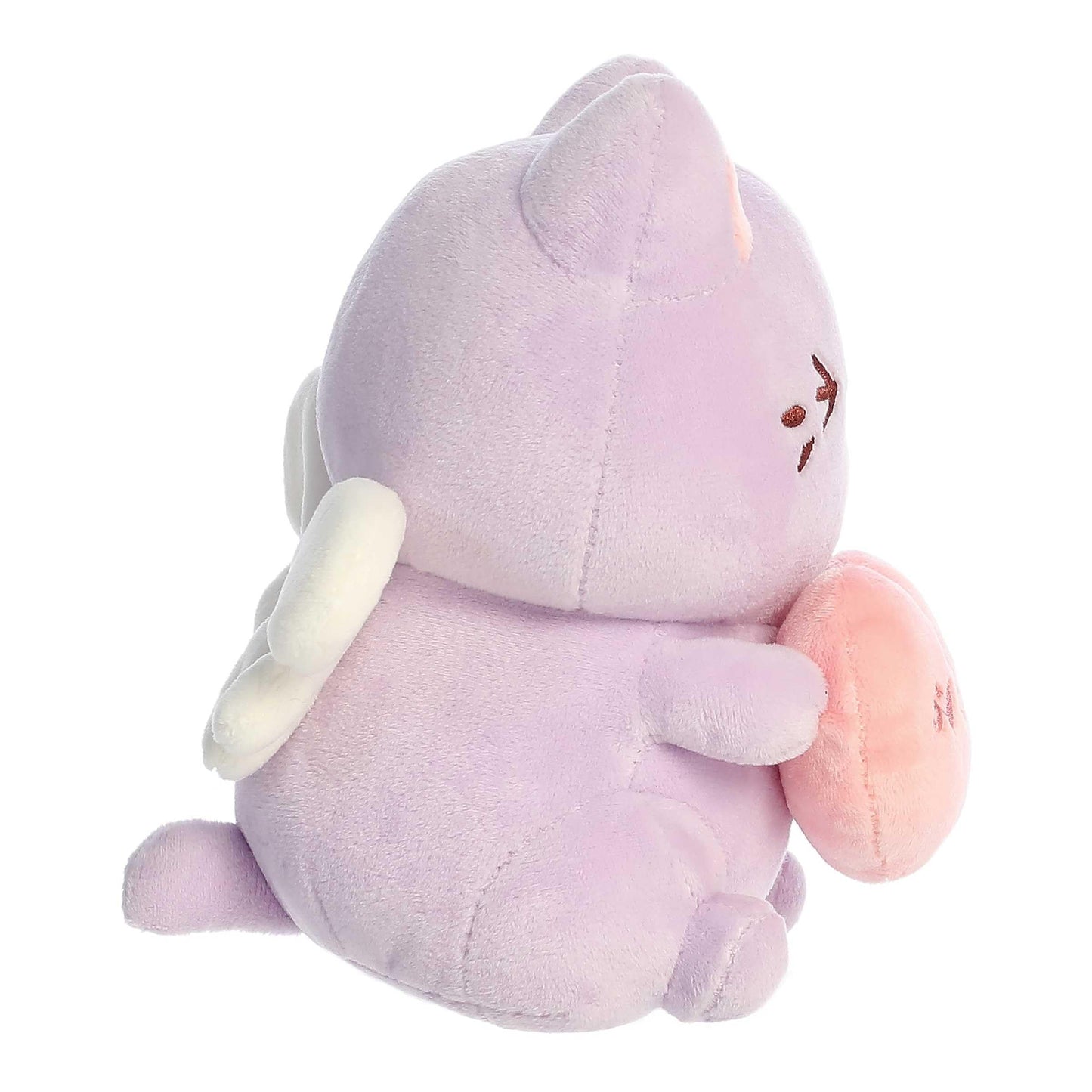 Aurora Enchanting Tasty Peach Candy Heart Meowchi Plush - Lavender 7 Inches