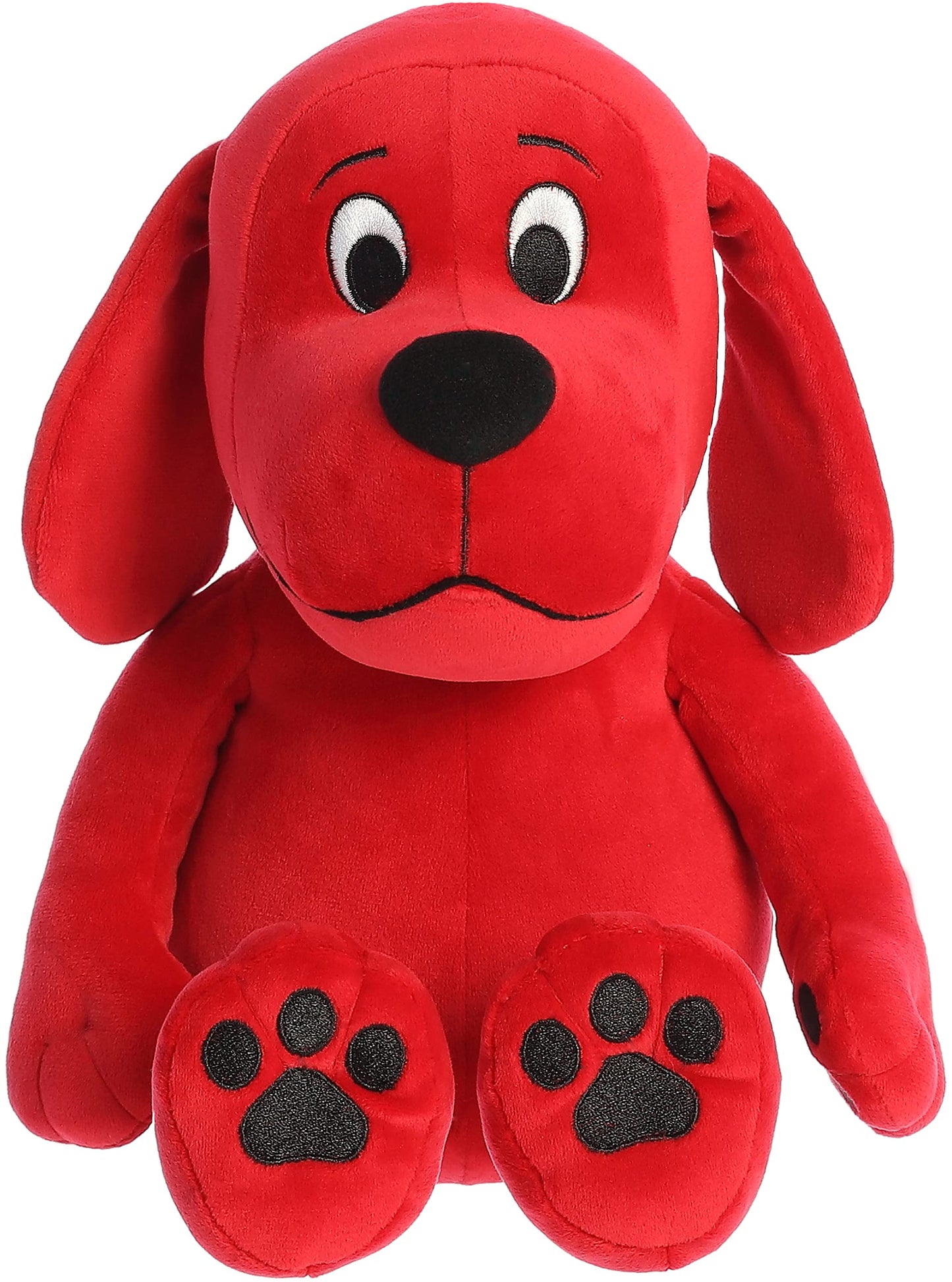 Aurora® Sitting Clifford Stuffed Animal – 14-Inch Red Clifford Plush for Timeless Nostalgia
