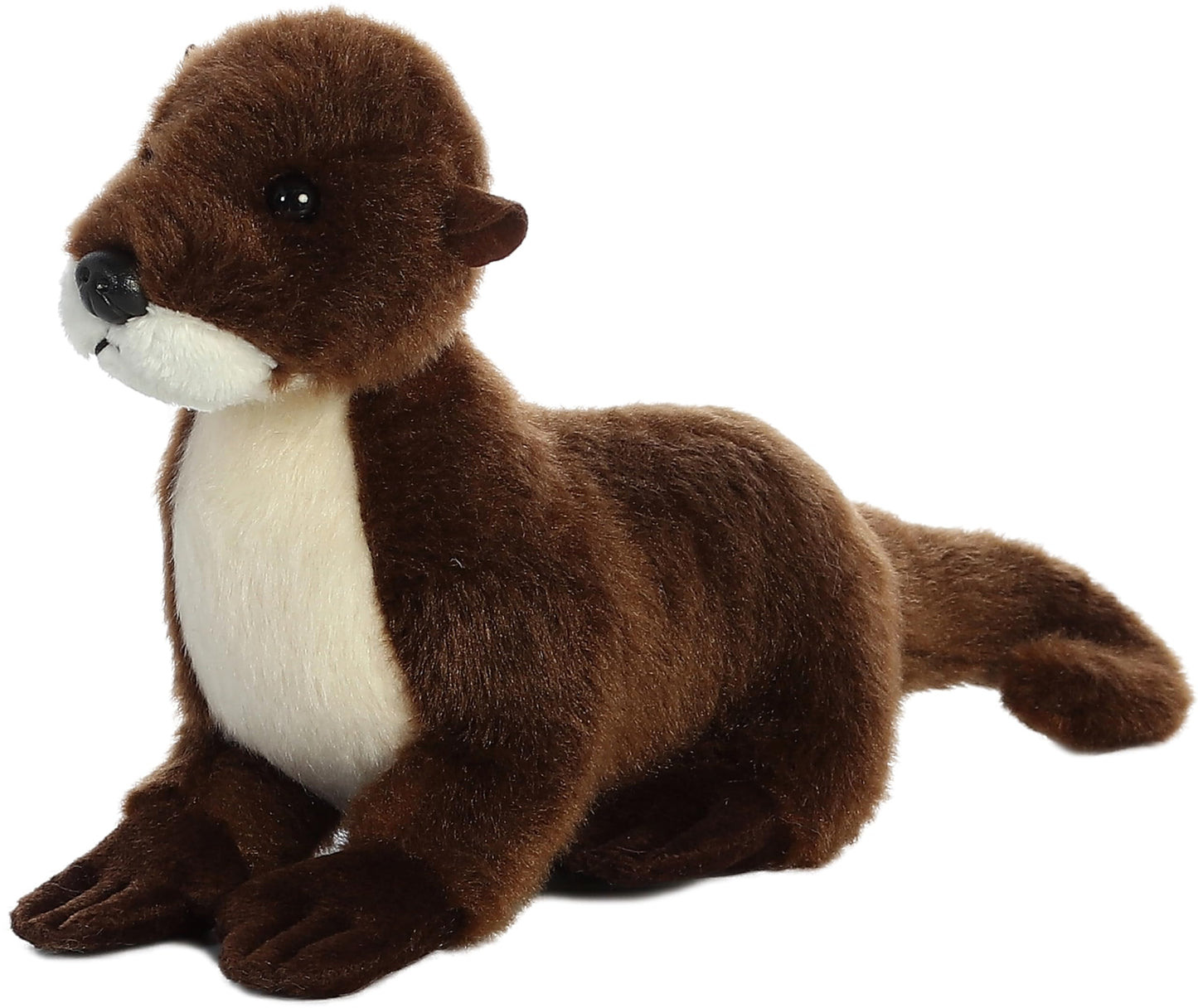 Aurora Adorable Mini Flopsie Sliddy Otter Plush - 10 Inch Brown