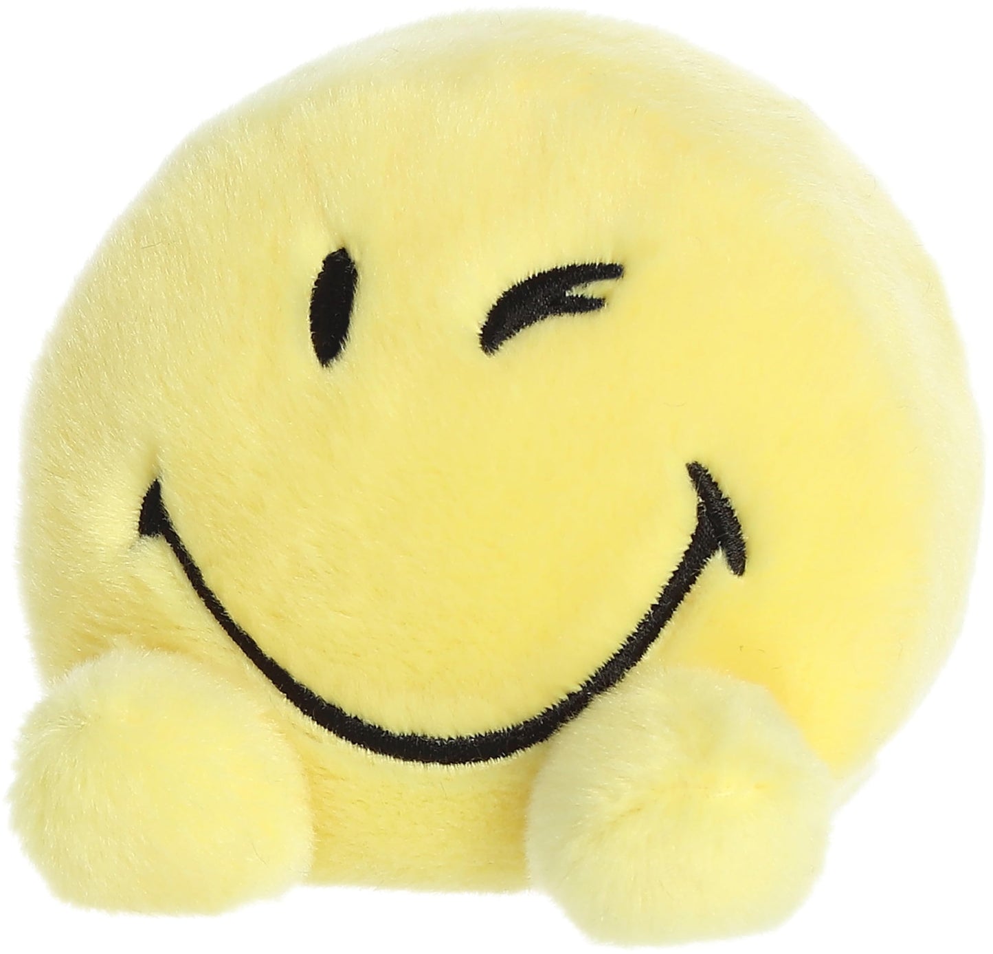 Aurora Colorful SmileyWorld Palm Pals Wink Plush – Yellow, 5 Inches