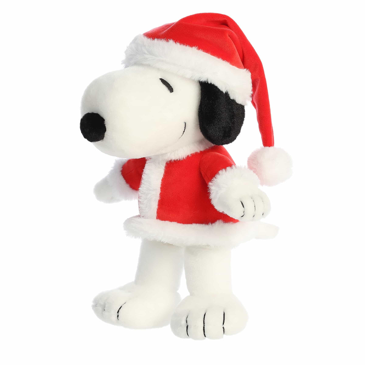 Aurora Festive Peanuts Santa Snoopy Stuffed Animal – 12-Inch, Officially Licensed