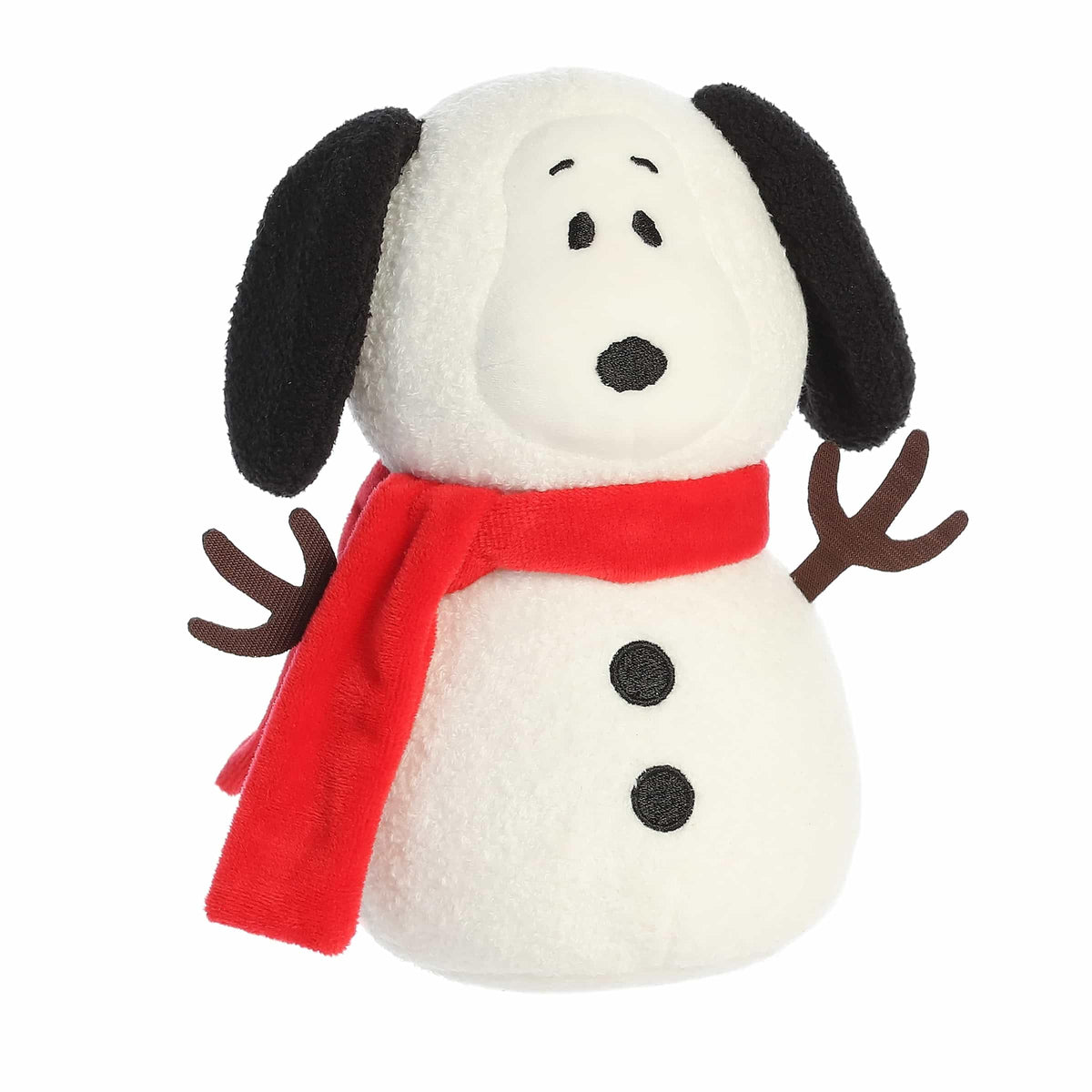 Aurora Festive Peanuts Snow Beagle Stuffed Animal – Officially Licensed Snoopy Plush, 7.5-Inch
