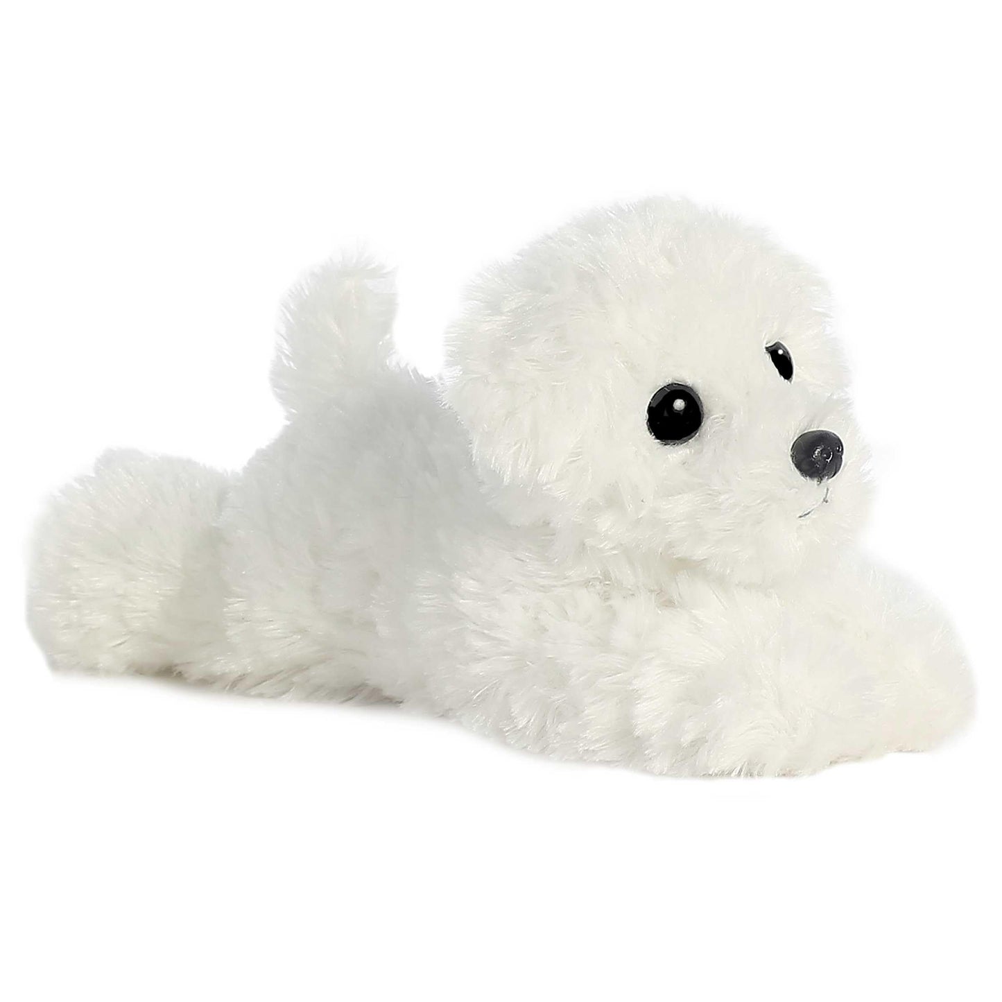 Aurora Snowball Mini Flopsie Plush — 8-Inch White Puppy Stuffed Animal