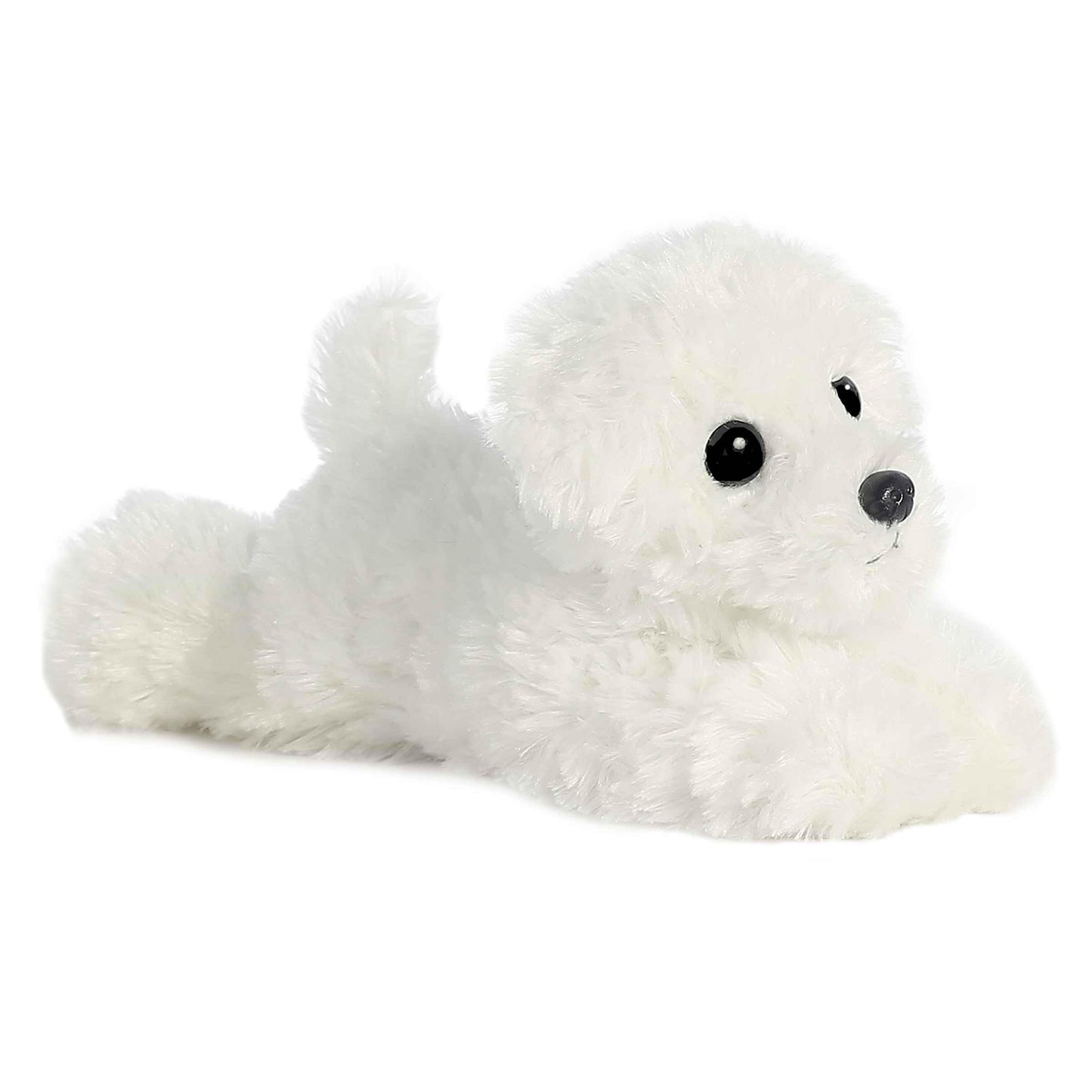Aurora Snowball Mini Flopsie Plush — 8-Inch White Puppy Stuffed Animal