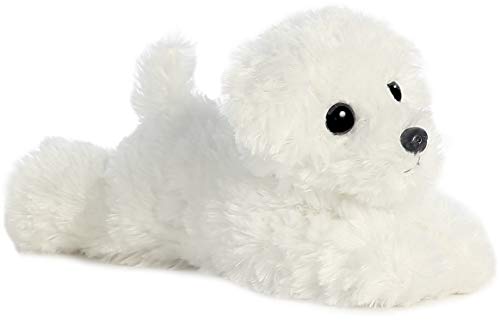 Aurora Snowball Mini Flopsie Plush — 8-Inch White Puppy Stuffed Animal