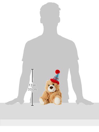 Aurora Snuggly Birthday Bear – 13.5in Plush Gift for Birthdays and Celebrations