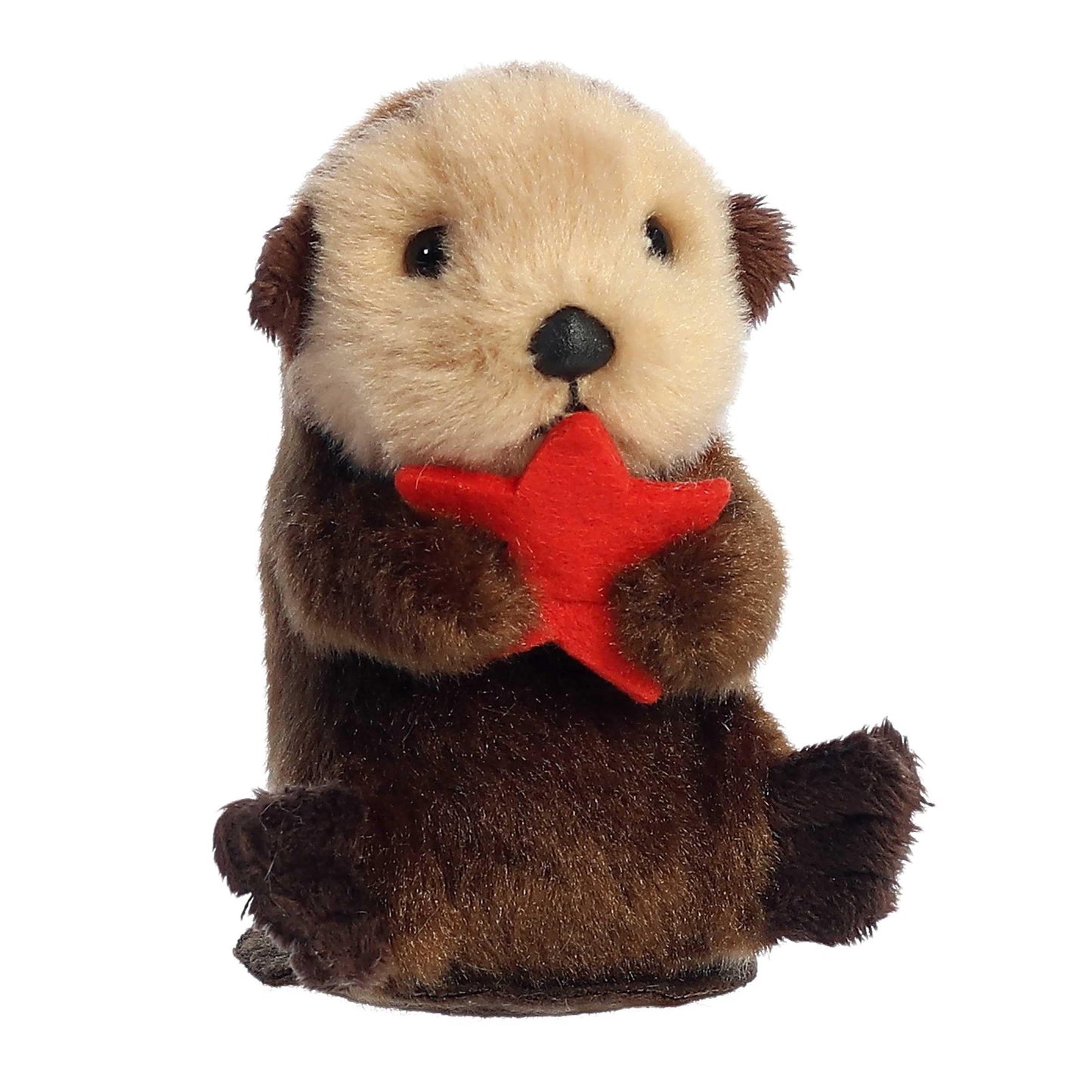 Aurora Adorable Shoulderkins Spiffy Otter Stuffed Animal – Magnetic Shoulder Buddy for Kids 3+ (4 in)