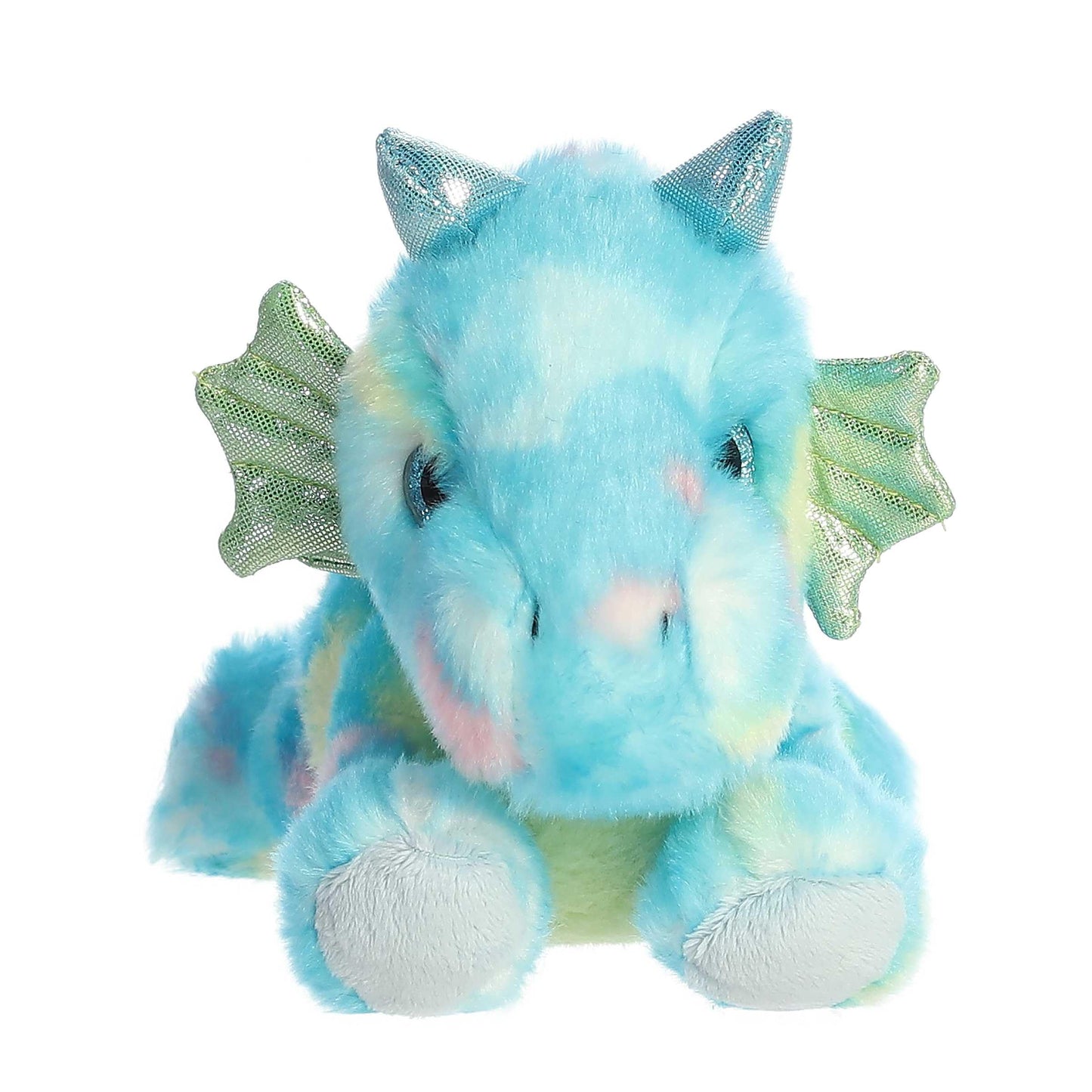 Aurora Sprinkles Dragon Plush – Bright Fancies Dragon Stuffed Animal, 7-Inch Blue