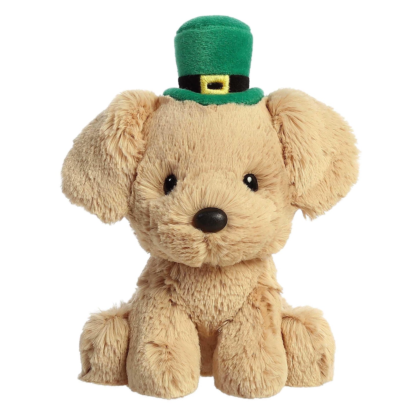 Aurora St. Patrick's Day Golden Lab Stuffed Animal — 6-Inch Brown Plush Decor