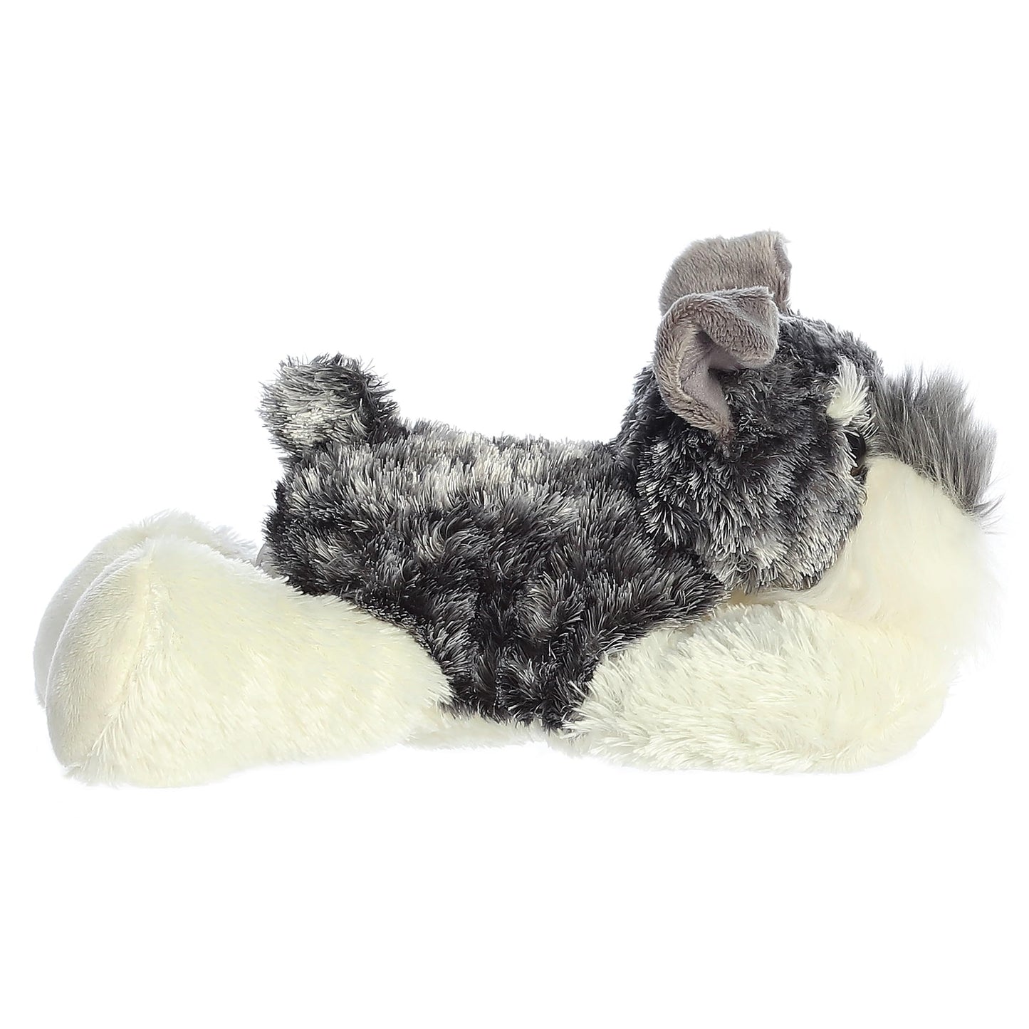 Aurora Stein Mini Flopsie Schnauzer Plush – 8-Inch Gray Stuffed Animal