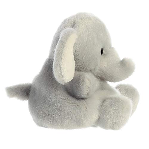 Aurora® Stomps Elephant | Palm Pals Plush 4.5-Inch Gray Elephant – Cute Collectible Plush for Kids and Collectors