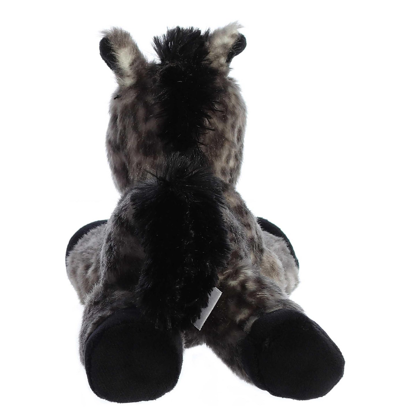 Aurora Storm Mini Flopsie Plush Horse - 8-Inch Gray Stuffed Animal for All Ages
