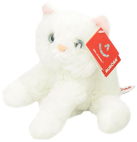 Aurora Sugar Too Mini Flopsie White Kitten Plush – 8-Inch