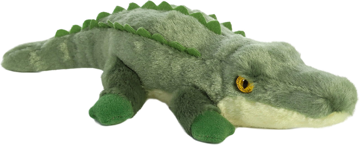 Aurora Adorable Mini Flopsie Swampy Stuffed Alligator Plush – 10-Inch Green Toy for All Ages
