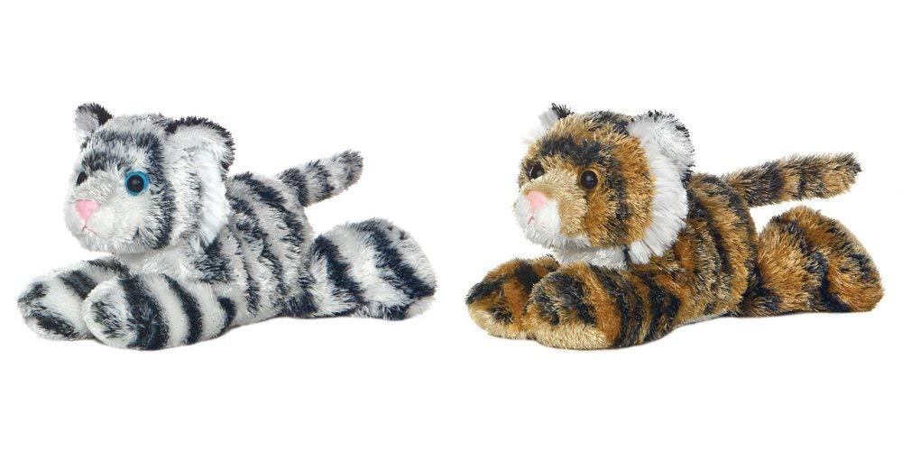 Aurora Bundle: 8-inch Tanya Tiger & Shazam White Tiger Plush Animals