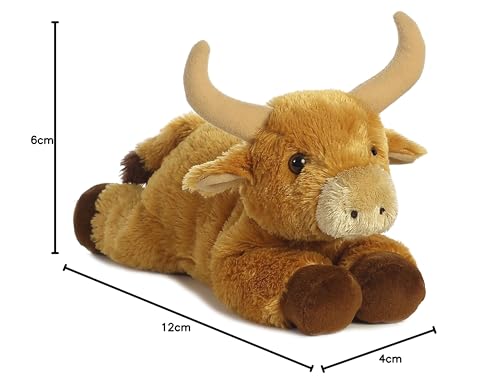 Aurora Adorable Flopsie Toro Bull Plush — 12-inch Stuffed Animal for Imaginative Play