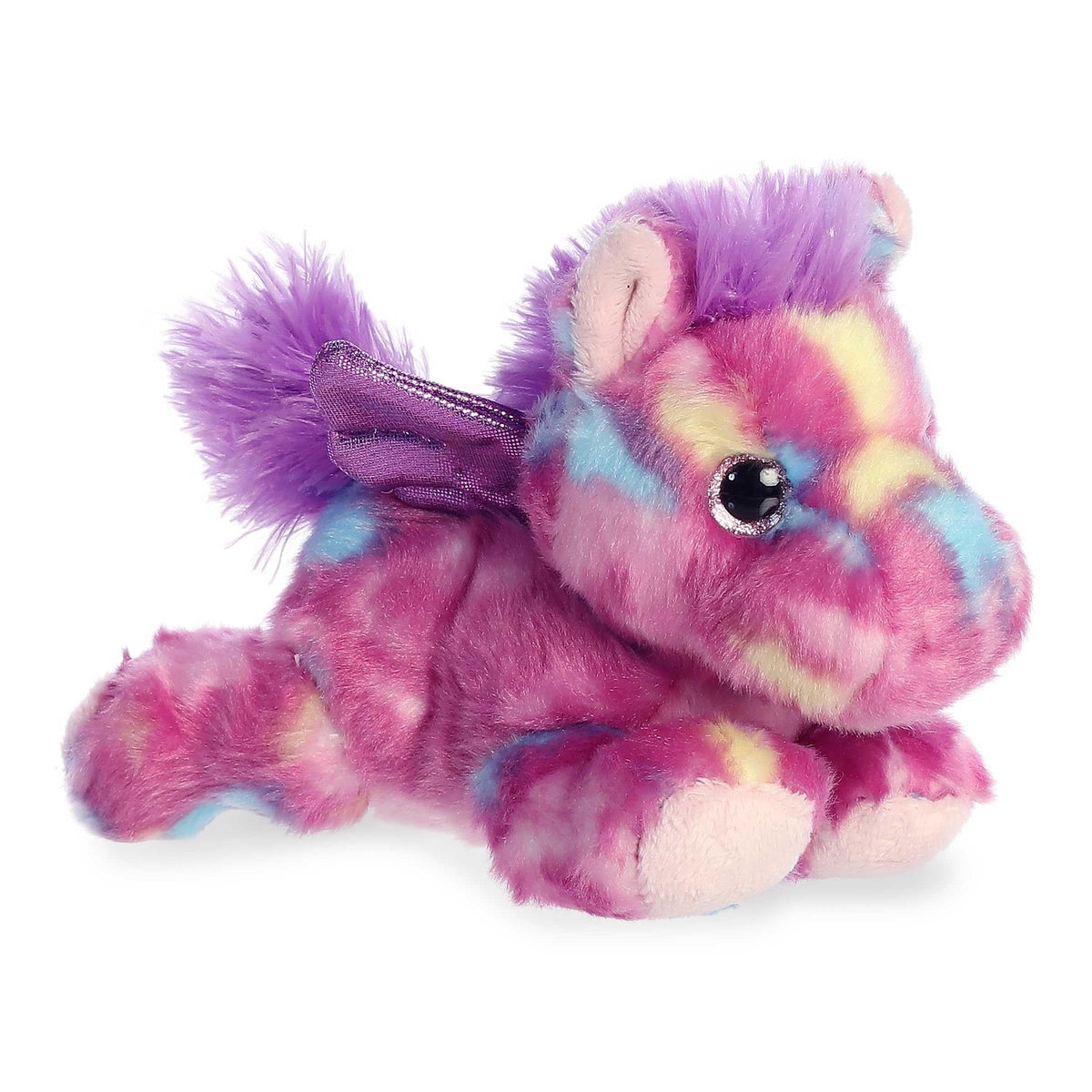 Aurora Vibrant Bright Fancies Tutti Frutti Pegasus Plush - Purple 7.5in