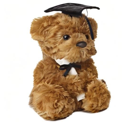 Aurora Commemorative Graduation Wagner Bear – 8.5-Inch Plush with Cap & Diploma