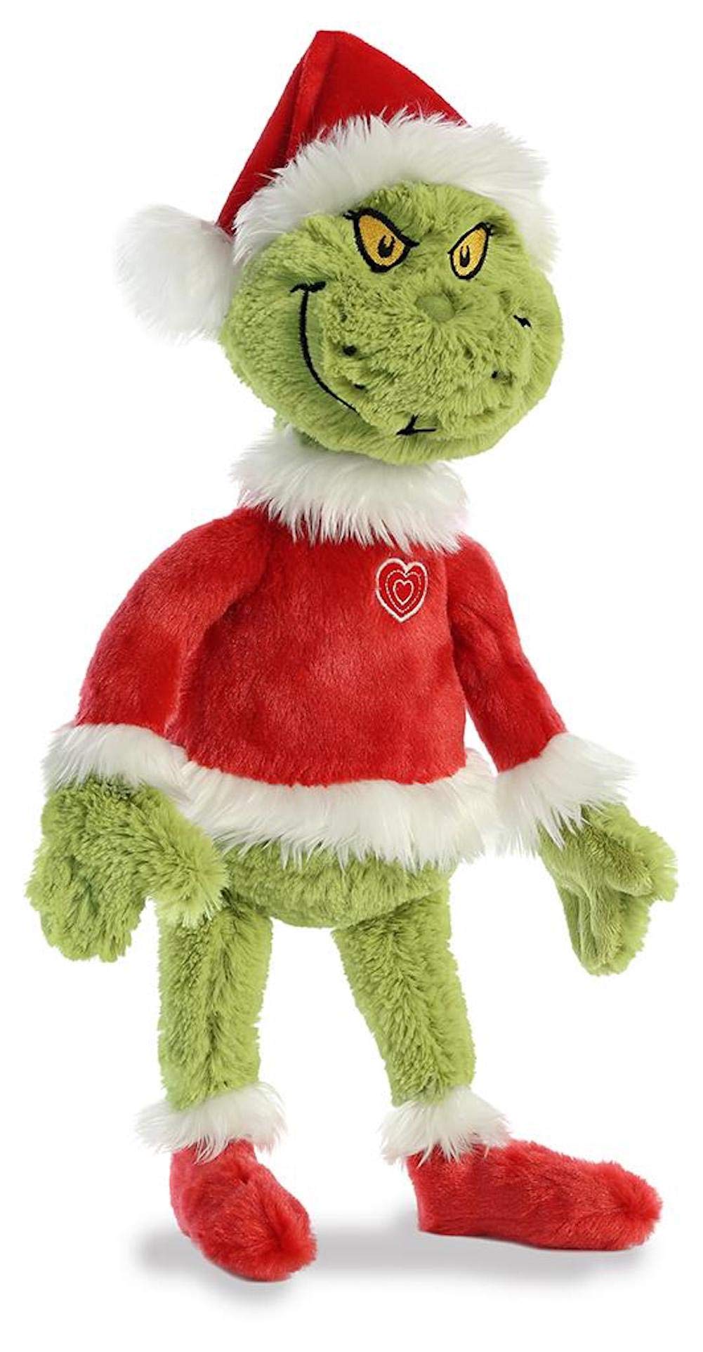 Aurora Whimsical Dr. Seuss Grinch Santa Stuffed Animal – 17-Inch Official Plush