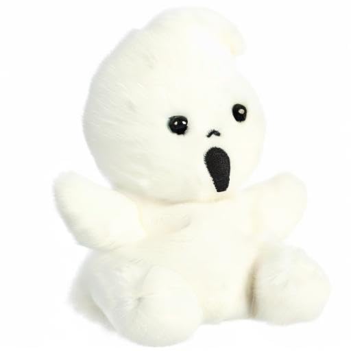 Aurora Adorable Palm Pals Boo Ghost Stuffed Animal – White Pocket-Sized Plush (4.5 in)