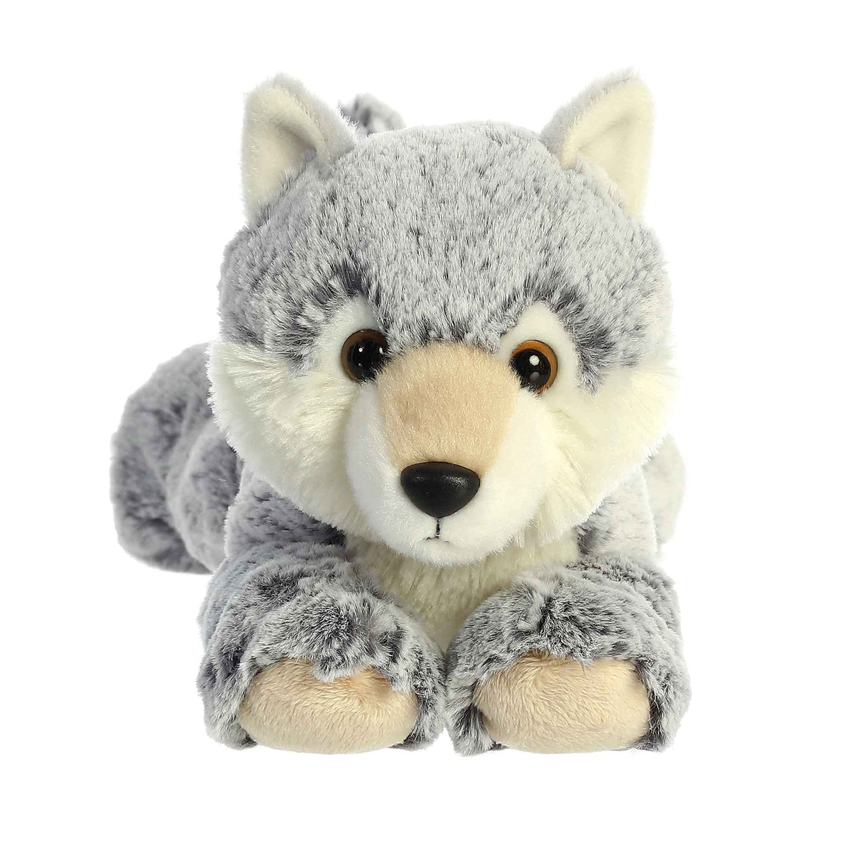 Aurora Flopsie Winter Wolf Plush - 11.5in Gray Stuffed Animal | All Ages