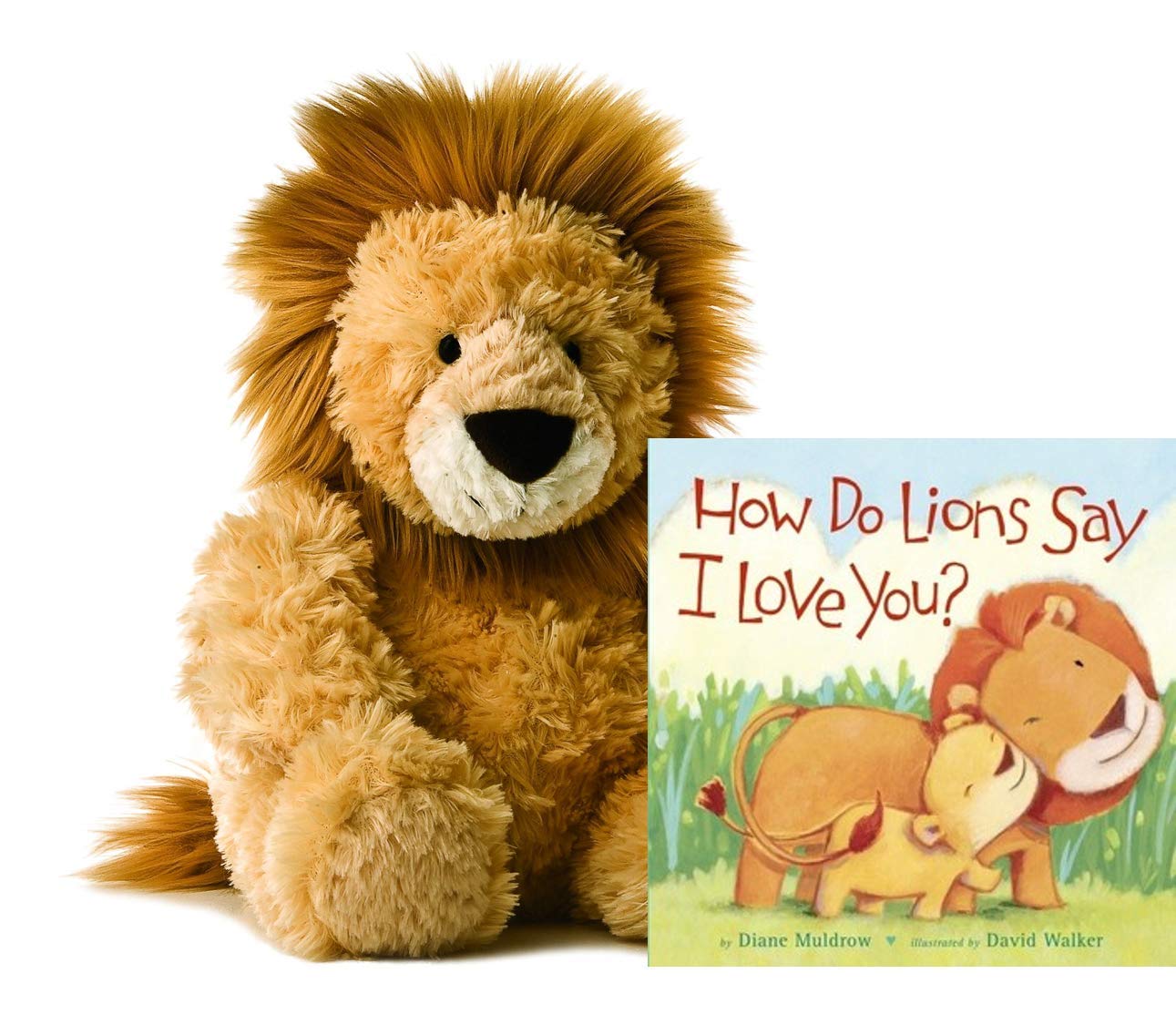 Aurora World Plush Tubbie Wubbie Lion 12in Gift Set | Cuddly Lion with Read-Along Book