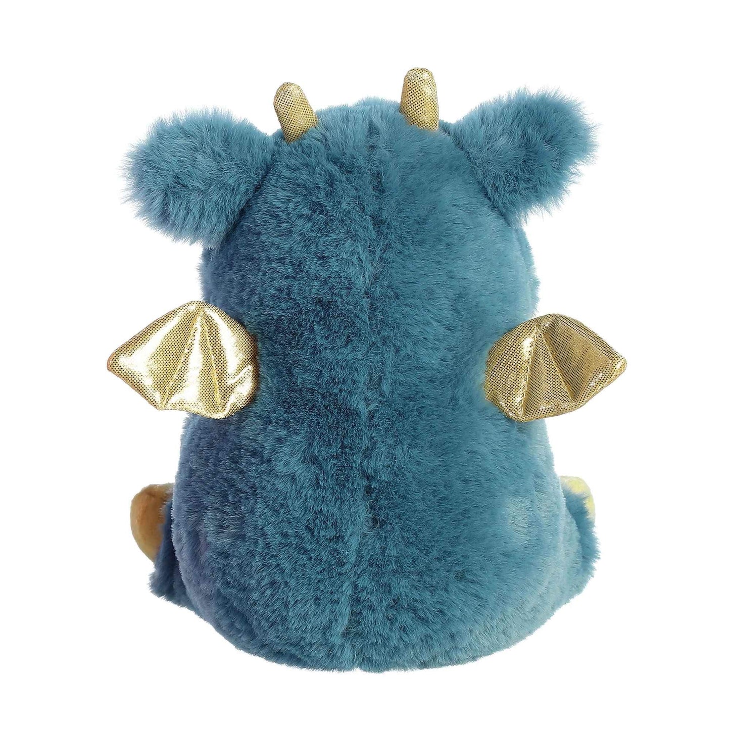 Aurora World Rolly Pet Egan Dragon 7in Blue Plush Toy