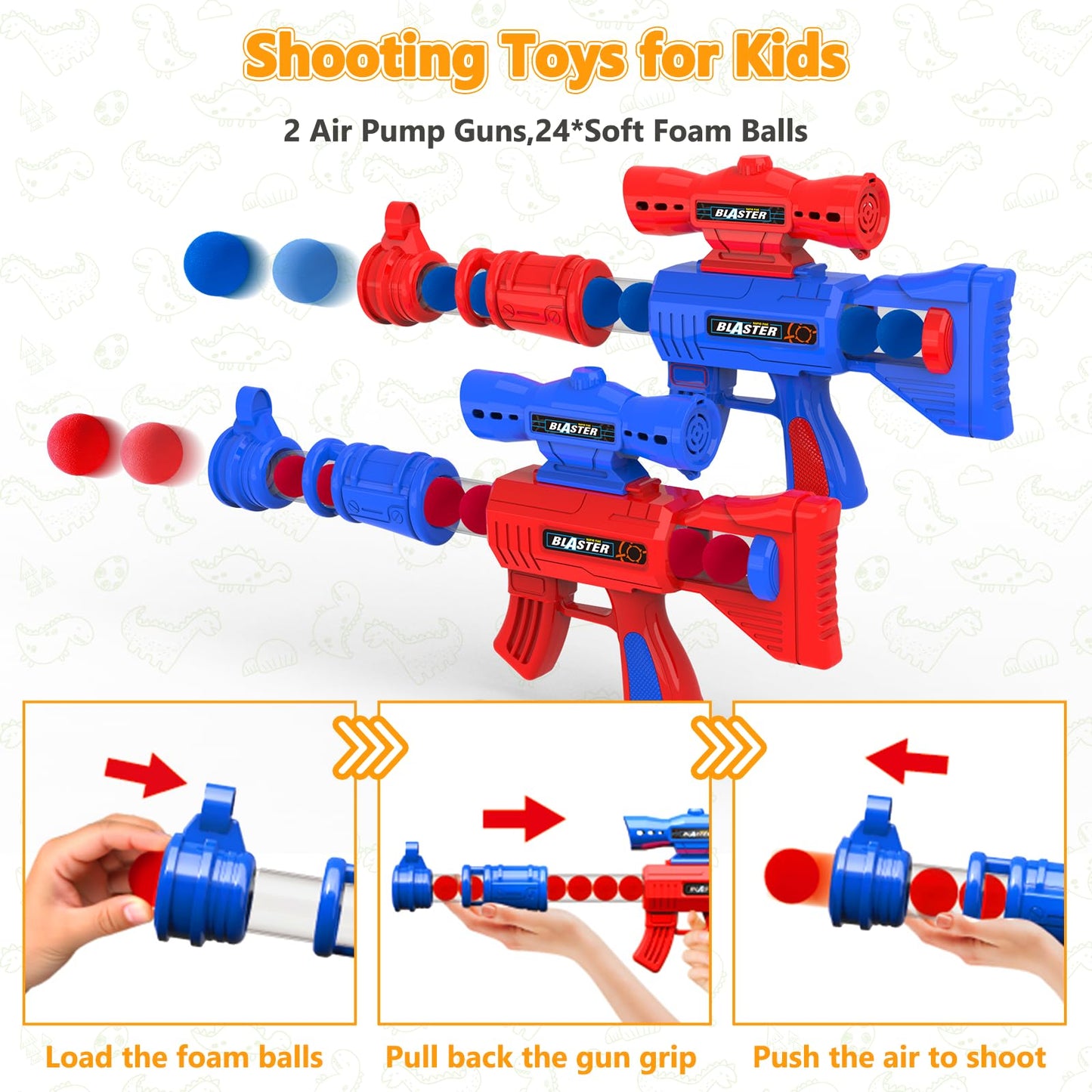 AuroTops Movable Dinosaur Shooting Toy for Kids Aged 5-8 – Mist Spray, Roar & Light