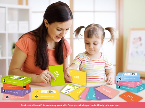 AuroTops 712 Sight Words & Phonics Flash Cards for PreK–3rd Grade | Dolch & Fry High-Frequency Words