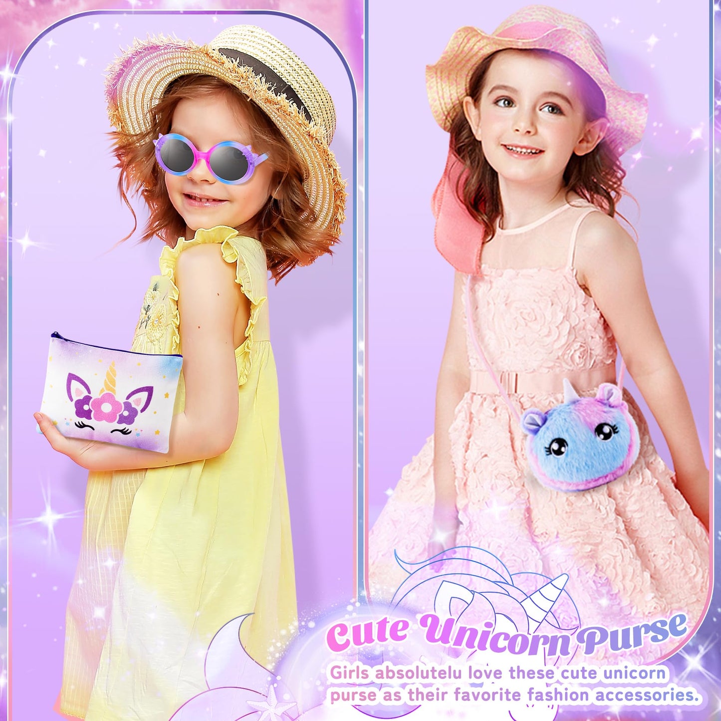 Auspicious Beginning: Unicorn Gifts for Girls – 12-Piece Set with LCD Tablet & Glowing Blanket