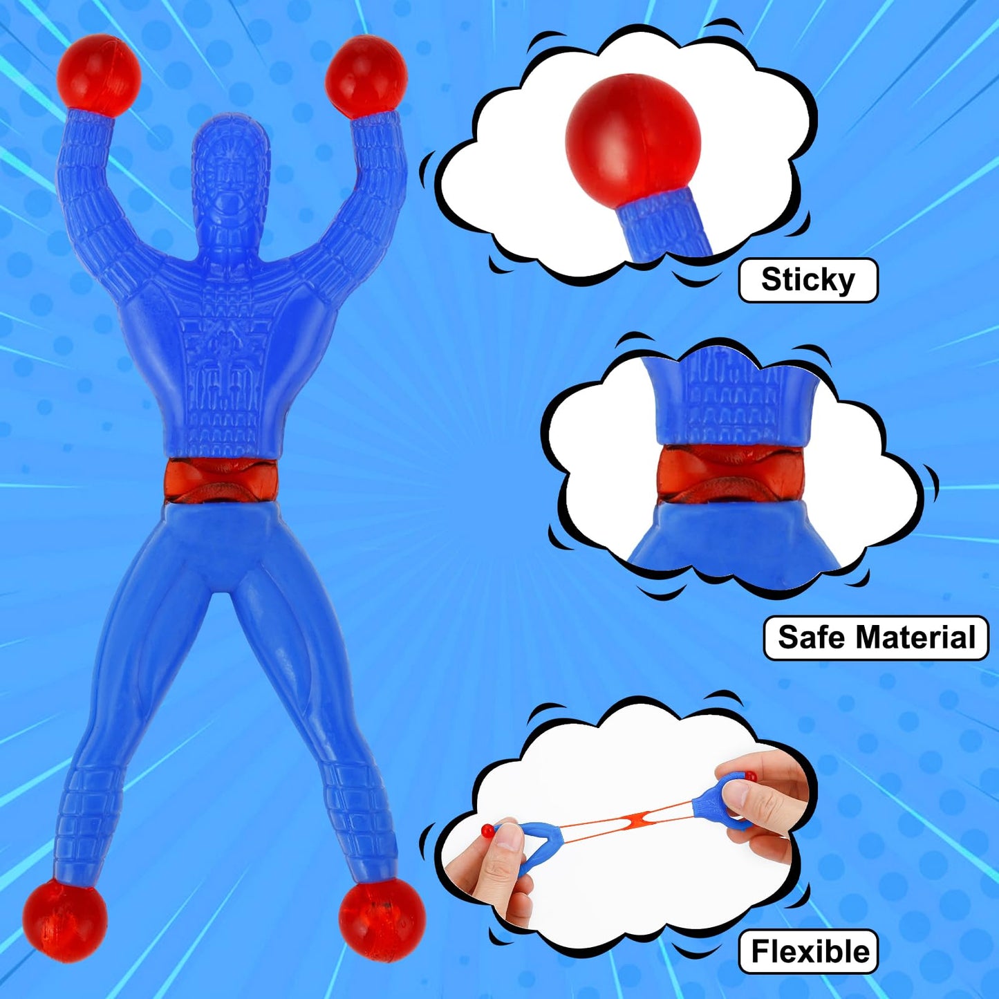 AUUGUU Valentines Day Cards for Kids + 28 Ninja Sticky Men – Classroom Gifts & Party Favors
