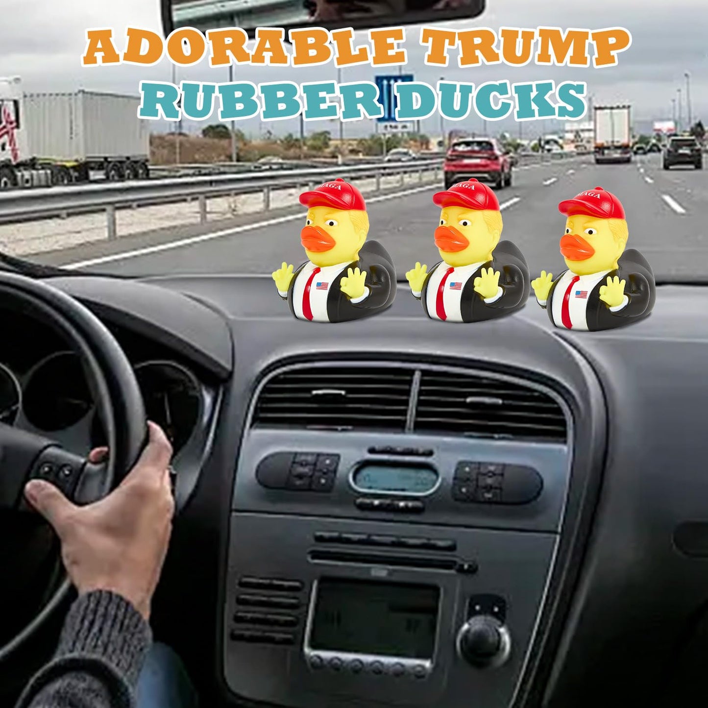 Auvitaya Baby Bath Toy: Squeaky Rubber Ducks for Kids – Funny Bath Time Duckies