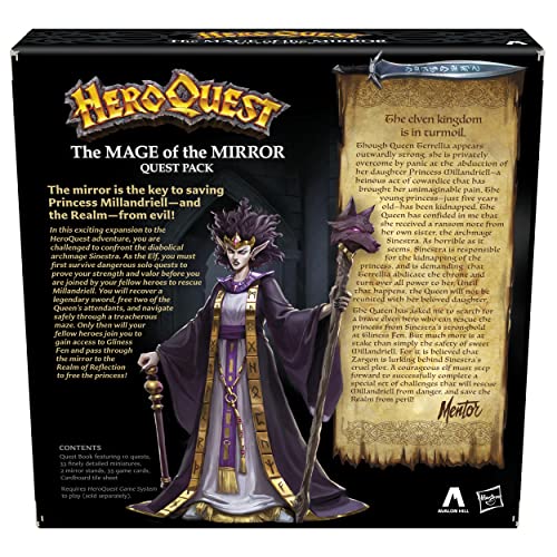 Avalon Hill HeroQuest Mage of the Mirror Quest Pack – Elf Adventure Expansion for 2-5 Players