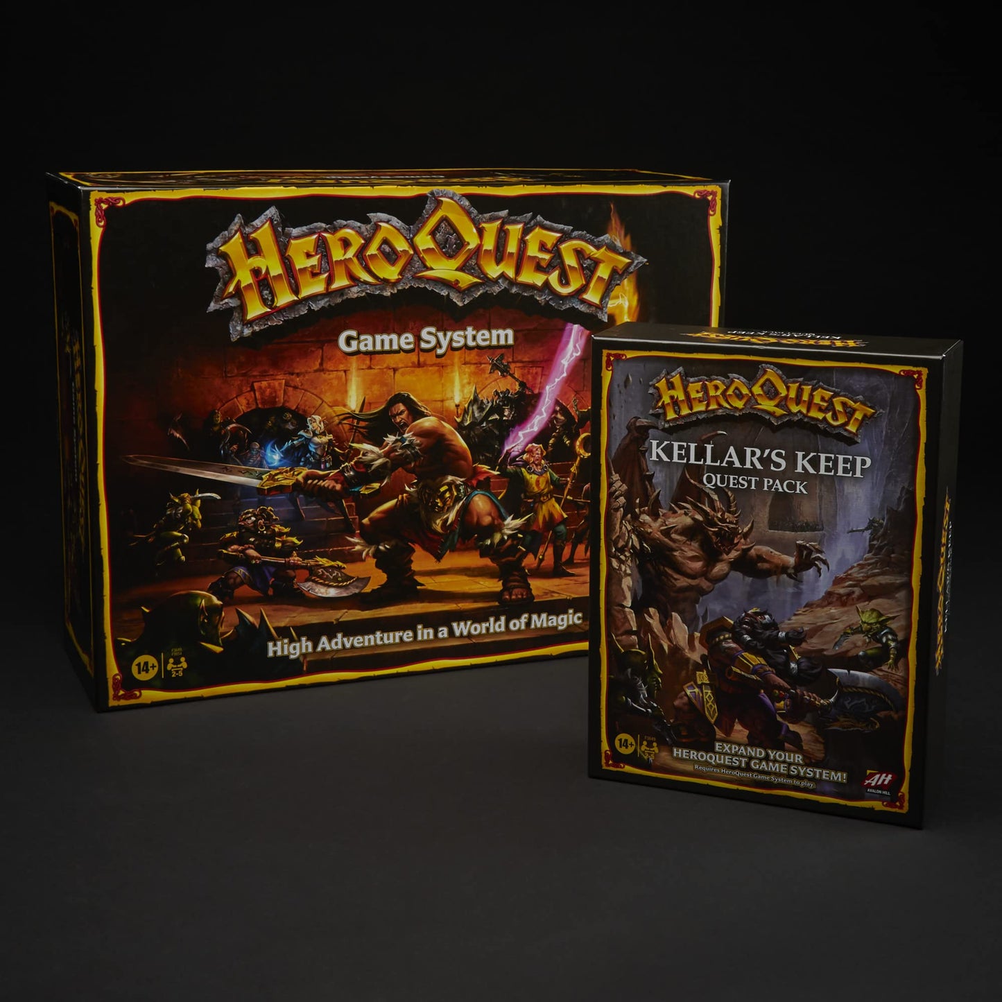 HeroQuest Kellar's Keep Expansion — Avalon Hill | 2-5 Players | Ages 14+