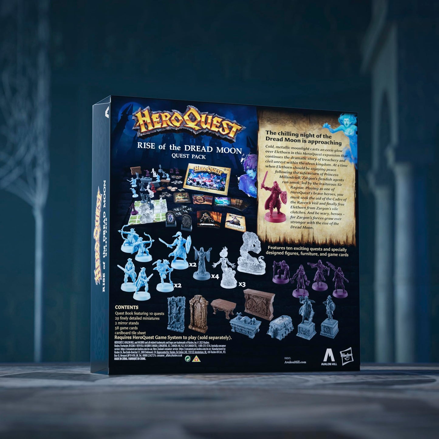 Avalon Hill HeroQuest Rise of the Dread Moon Quest Pack | 2-5 Players, Ages 14+